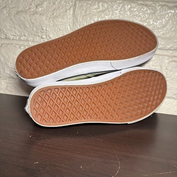 Vans Off The Wall Authentic Checkerboard Pastel Green Sneaker 507452 Womens Sz 8 - Picture 6 of 8